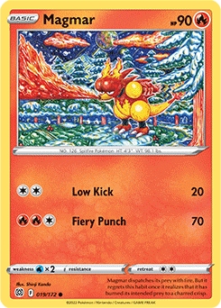 Magmar REVERSE HOLO #19 - Pokemon Brilliant Stars