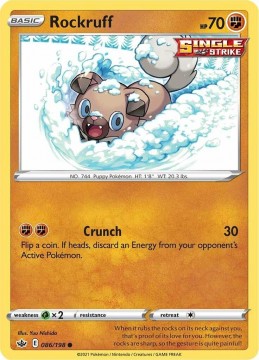 Rockruff #86 - Pokemon Chilling Reign 