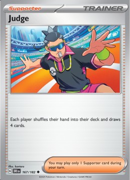 Judge REVERSE HOLO #167 - Pokemon Destined Rivals
