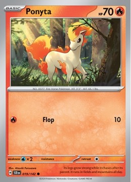 Ponyta REVERSE HOLO #19 - Pokemon Stellar Crown