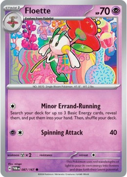 Floette REVERSE HOLO #87 - Pokemon Twilight Masquerade