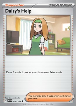 Daisy's Help REVERSE HOLO #158 - Pokemon Scarlet & Violet 151