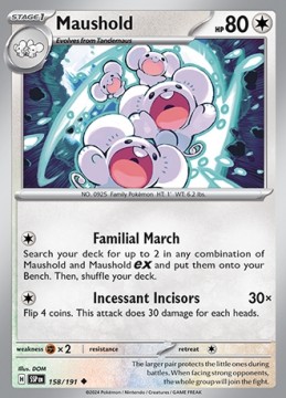 Maushold #158 - Pokemon Surging Sparks
