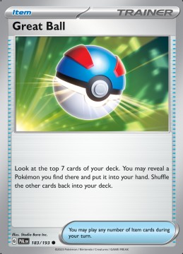 Great Ball #183 - Pokemon Paldea Evolved