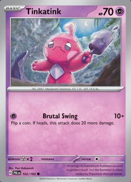 Tinkatink #102 - Pokemon Paldea Evolved