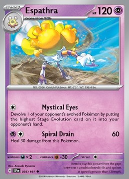 Espathra #95 - Pokemon Surging Sparks