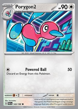 Porygon2 REVERSE HOLO #143 - Pokemon Paradox Rift 