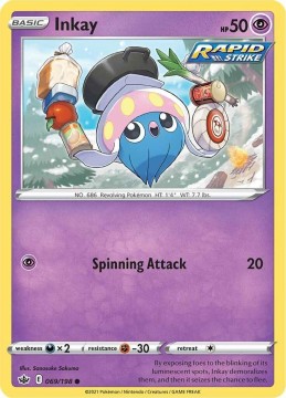Inkay #69 - Pokemon Chilling Reign