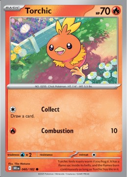 Torchic REVERSE HOLO #40 - Pokemon Destined Rivals