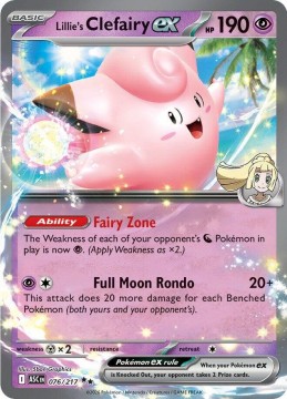 Lillie's Clefairy EX #76 - Pokemon Ascended Heroes 