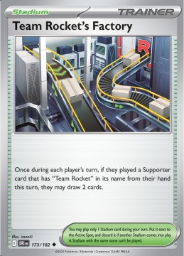 Team Rocket's Factory REVERSE HOLO #173 - Pokemon Destined Rivals