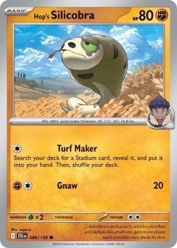 Hop's Silicobra #86 - Pokemon Journey Together 
