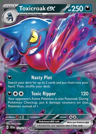 Toxicroak EX #131 - Pokemon Scarlet & Violet